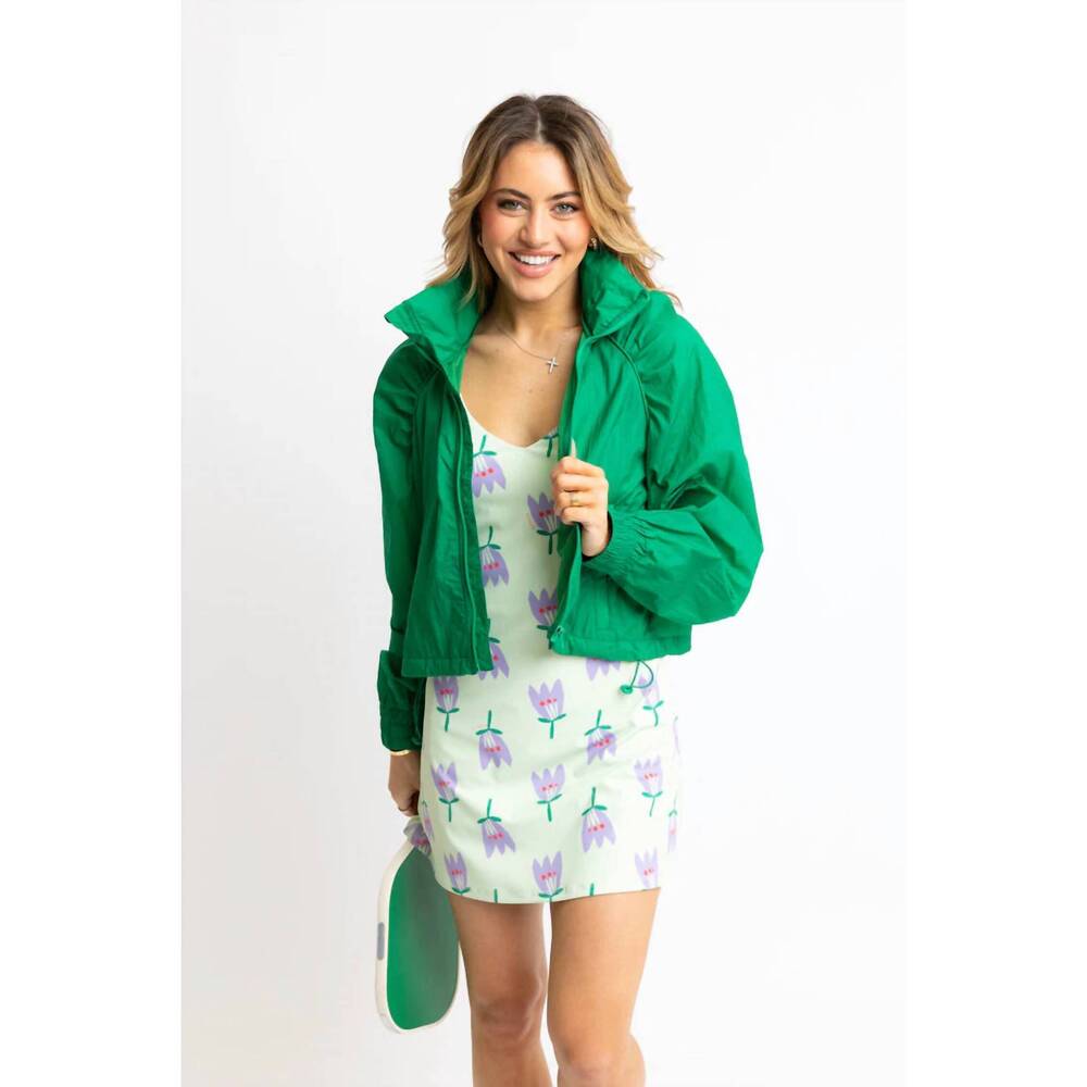 NEW KARLIE master hooded wind jacket in green